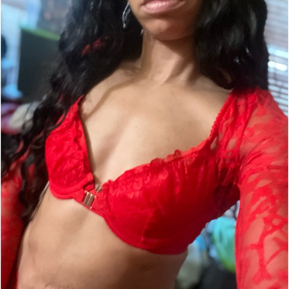 Savage X Fenty Goji Berry Red Lovestruck Complete VIP Box 4 Piece Set - Picture 15 of 17